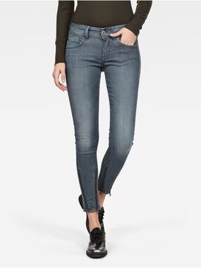 Women’s G-Star Lynn 2-Zip Mid Skinny Ankle 27 - new